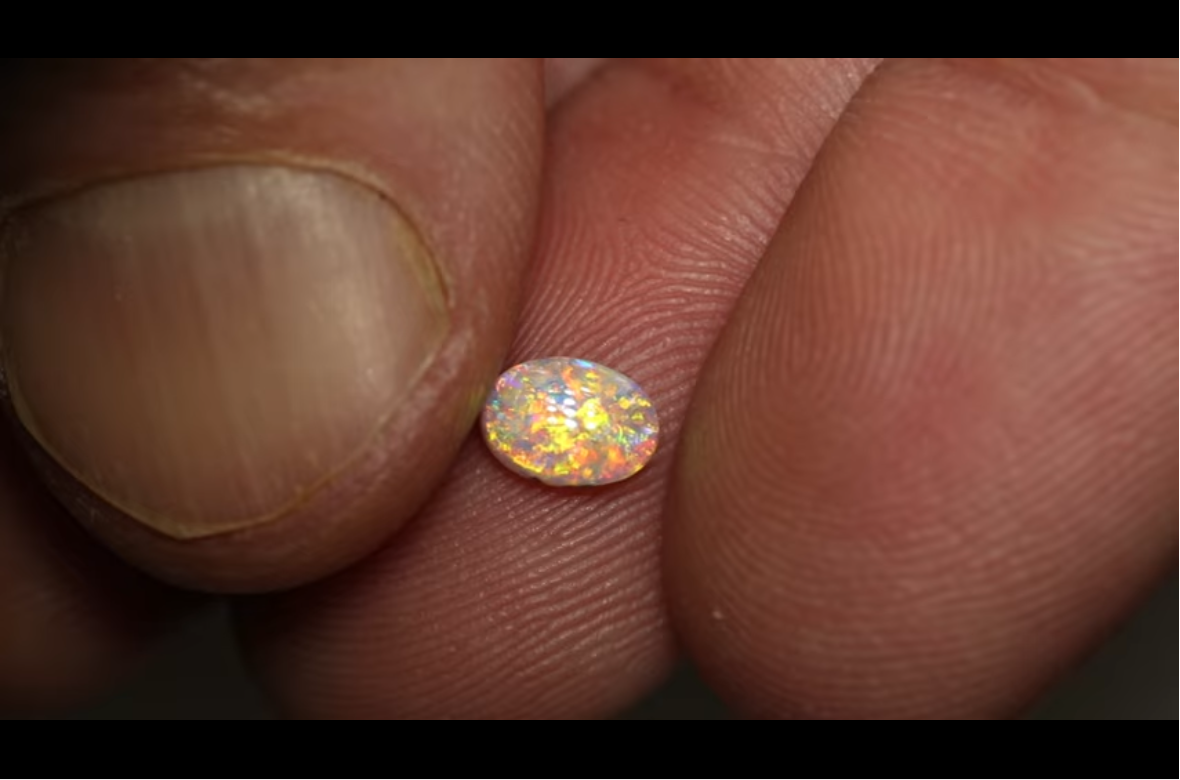 Loose 0.52ct Lighting Ridge Crystal Opal