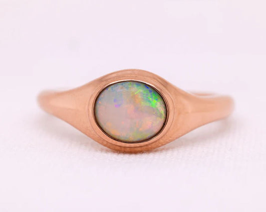 Bloom Ring 18ct Rose Gold and Australian Opal ONE ONLY