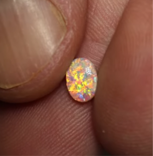 Loose 0.52ct Lighting Ridge Crystal Opal