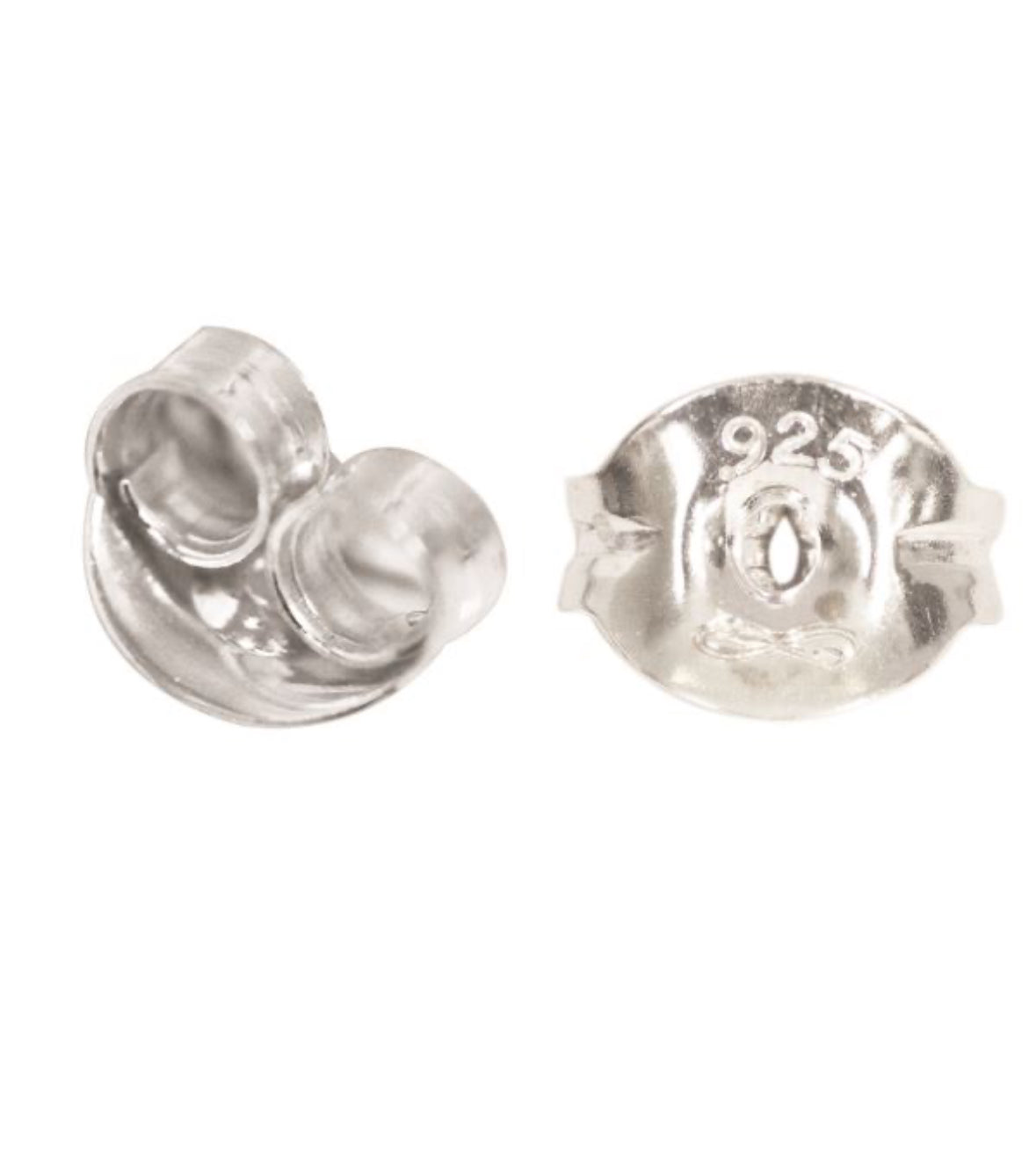 Sterling silver stg small earring butterflies scrolls backs