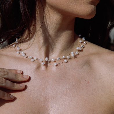 Dew Drops Pearl Necklace