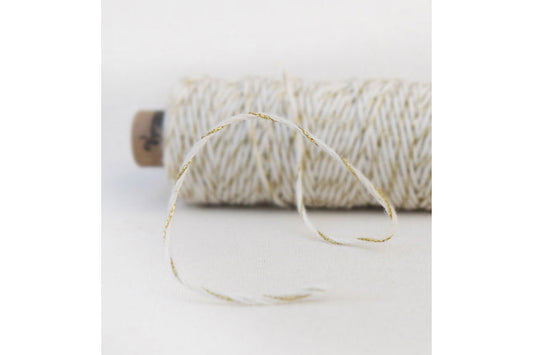 Bakers Twine natural and gold bespoke gift wrapping service