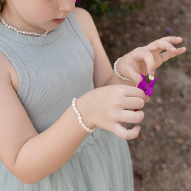 Primrose Pearl Bracelet with Extension Chain
