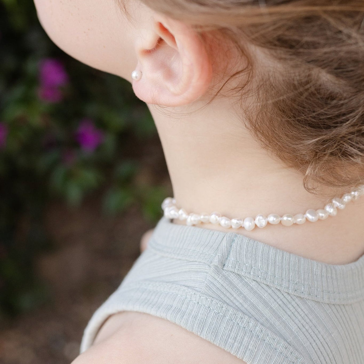 Primrose Pearl Necklace with Extension Chain