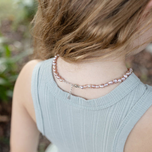 Primrose Pearl Necklace with Extension Chain