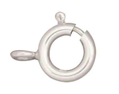 Sterling Silver Bolt Ring Clasp - Light